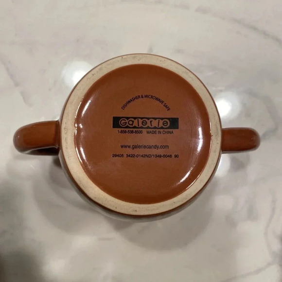 Sock Monkey Mug Double Handle Coffee Mug Galerie Brown - Picture 4 of 4